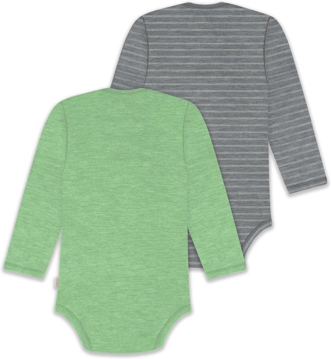 Produktbild Normani 2er Pack Baby Merino Body Langarm „Auckland" - 9381 (92)