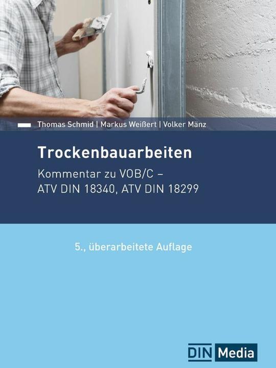 Actual product image Mänz:Trockenbauarbeiten (German, DIN e.V., Thomas Schmid, Volker Mänz, Markus Weissert, 2024)