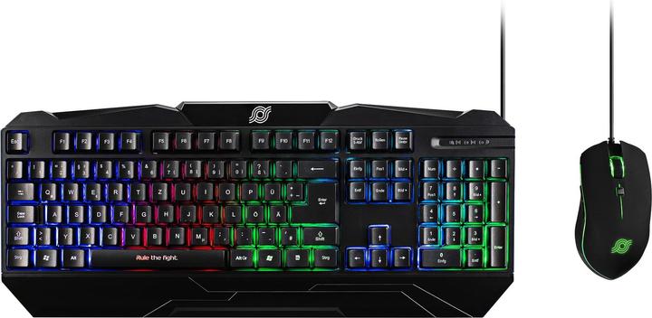 Produktbild MediaRange Gaming-Set Tastatur 104 Tast + Maus 6-Tast (UK) (Eng. Int., Kabelgebunden)