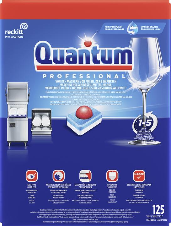 Actual product image Finish Quantum Professional dishwasher tabs 125 (Tabs, 125 x)