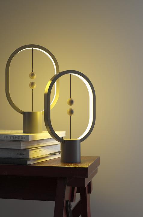 Immagine prodotto Allocacoc Lampada da tavolo Ellipse Mini Heng Balance, grigio chiaro (300 lm)