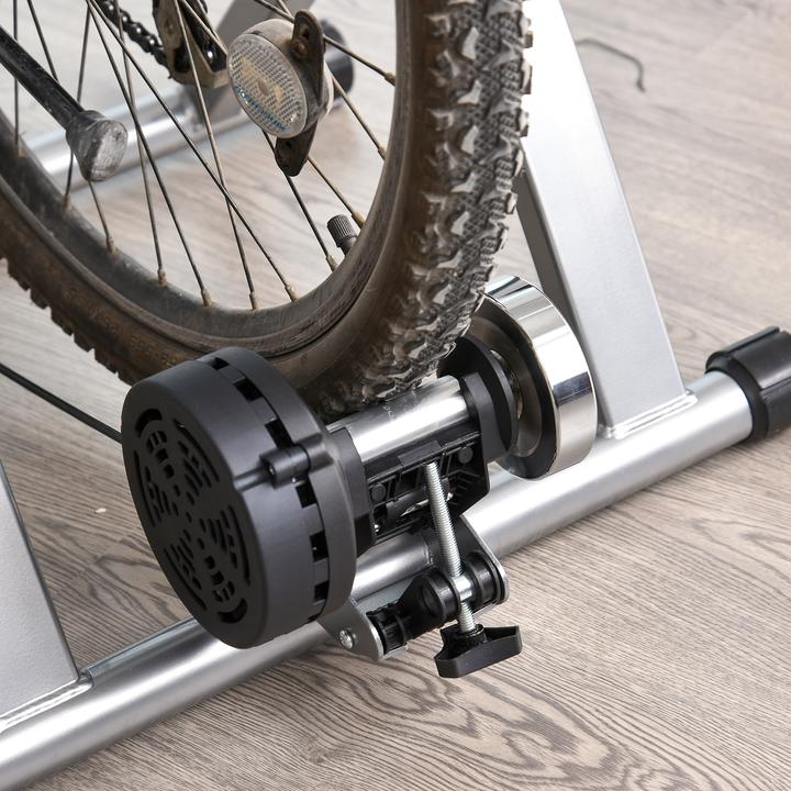 Immagine prodotto Homcom Rollentrainer Stahl Silber