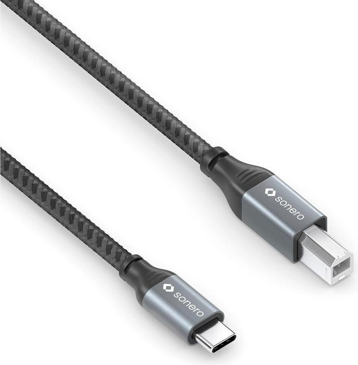 Image du produit Sonero Câble USB 2.0 USB C - USB B 1 m (1 m, USB 2.0)