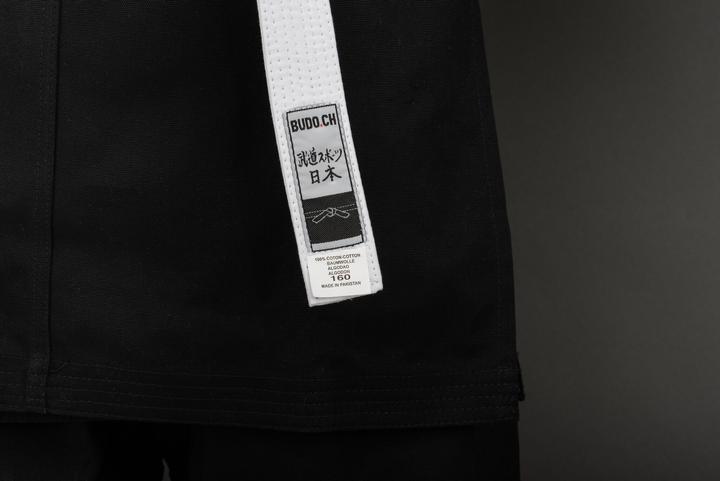 Immagine prodotto Budo.ch Anzug Bushido schwarz Segeltuch Stoff (mittlere Ausführu (XXL)