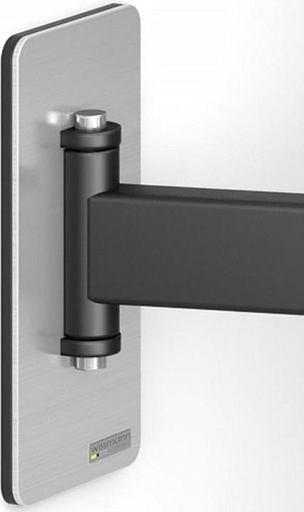 Immagine prodotto Wissmann Raumobjekte Staffa a muro 40 - 55", acciaio inox, nero (Muro, 55", 39 kg)