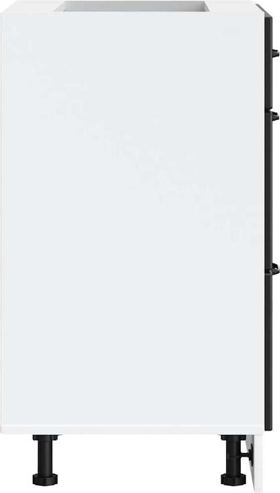 Actual product image VidaXL Kitchen base unit Lucca Black Wood-based sink base unit (60 x 46 x 81.5 cm)