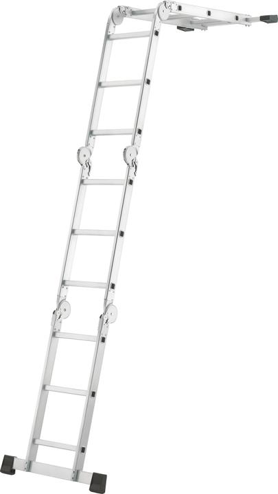 Produktbild Hailo M60, Aluminium-Universalleiter, 4x3 Sprossen (Mehrzweckleiter, 332 cm)