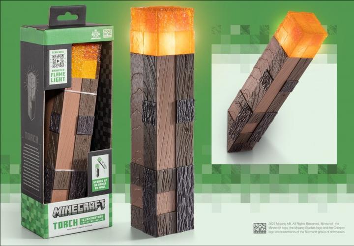 Produktbild Noble Collection Dekoleuchte Minecraft Illuminating Torch