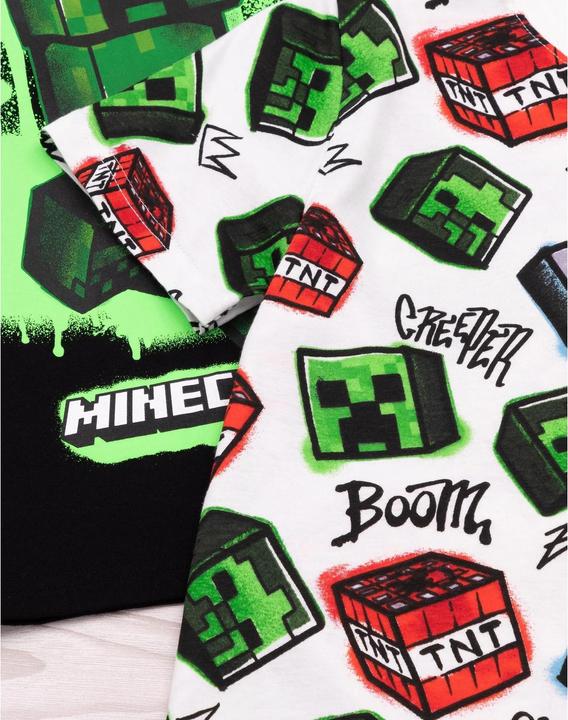 Actual product image Minecraft Children/Kids Creeper T-Shirt (Pack of 2) (146, 152)