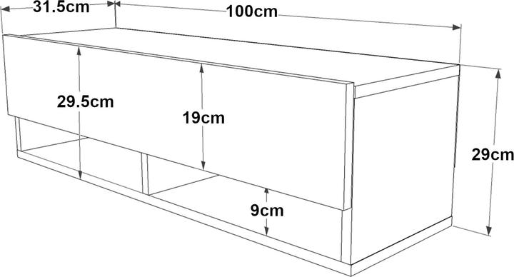 Actual product image En.Casa Laitila (100 x 31.5 x 29.5 cm)