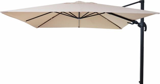 Immagine prodotto Swisshandel24 Ombrello semaforo Gastronomia, 3x3m (Ø4,24m) girevole, poliestere alluminio/acciaio 23kg - (3 m)