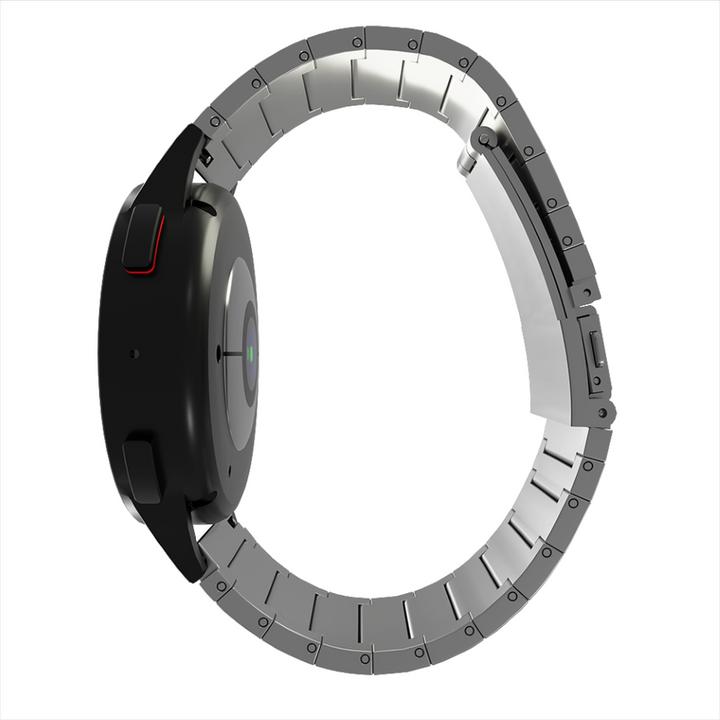 Actual product image Strap-it Luxe titanium smartwatch bandje - geschikt voor Fossil Gen 5 / Gen 5e 44mm / Gen 6 44mm - zilver (Titanium)