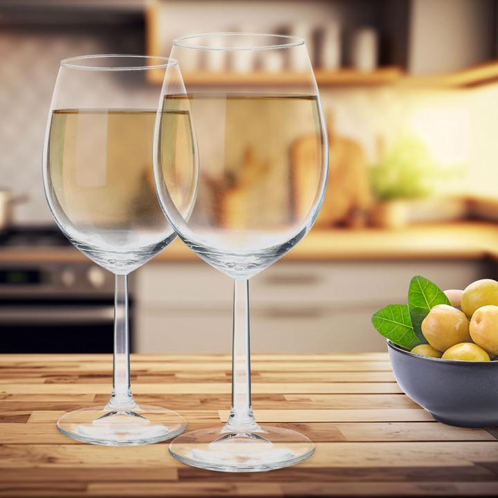Image du produit Casativo Lot de 12 verres à vin en verre, design classique (12 Verres, Verres à vin blanc, Verres à vin rouge)