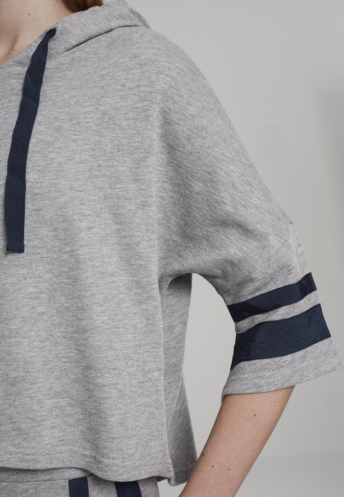 Produktbild Urban Classics Ladies Taped Short Sleeve Hoody (XS)
