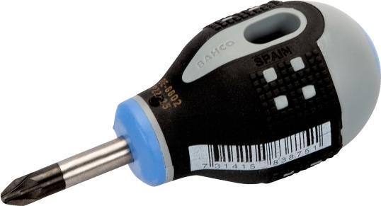 Immagine prodotto Bahco Cacciavite ERGO Pozidriv con manico corto in gomma, PZ1 x 25 mm (Cacciavite a croce PZ)