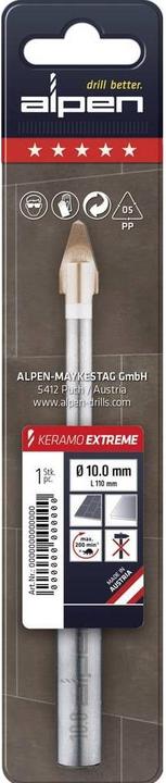 Actual product image Alpen Tile drill HM (10 millimetres)