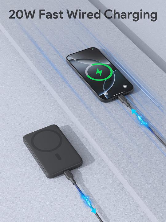 Produktbild Aukey MAG FUSION 5000mAh - Wireless Powerbank (5000 mAh, 20 W)