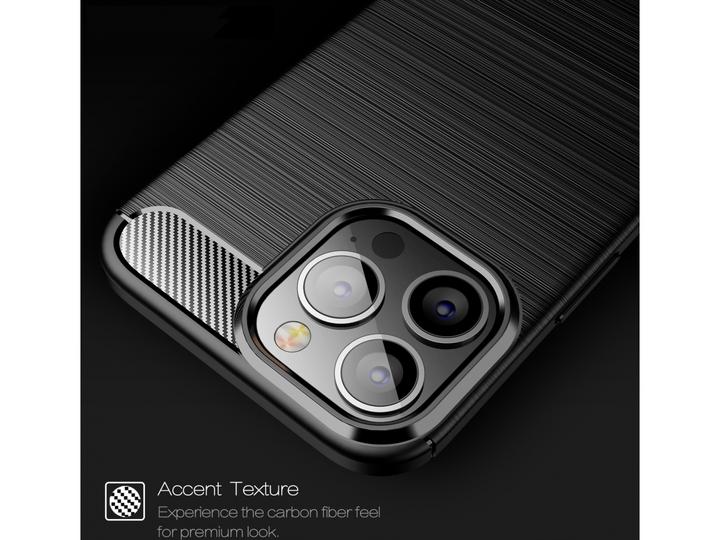 Immagine prodotto Screenguard Custodia Apple iPhone 13 Pro Max Carbon Brushed Soft TPU (Apple iPhone 13 Pro Max)