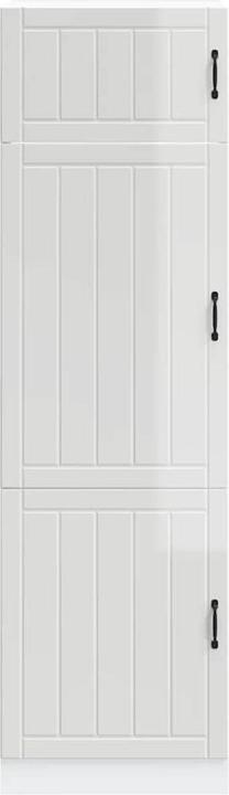 Produktbild VidaXL Küchenschrank Lucca Hochglanz-Weiss Holzwerkstoff hoher Küchenschrank (60 x 57 x 207 cm)