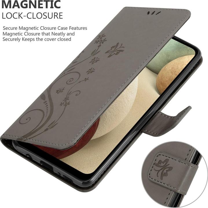 Produktbild Cadorabo Flower Book Cover (Samsung Galaxy M12, Samsung Galaxy A12)
