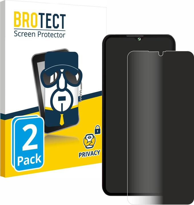 Productafbeelding BROTECT Anti-spionnetje privacyfolie Beschermfolie tegen blauw licht (2 Stuk, Cubot A10)