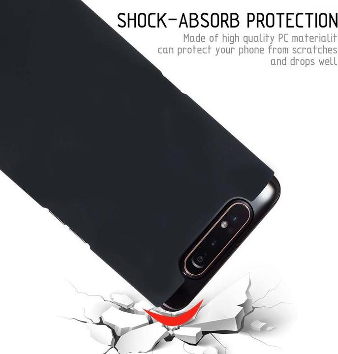 Productafbeelding Crong Gladde Skin Hoesje voor Samsung Galaxy A80/A90 (zwart) (Samsung Galaxy A80, Samsung Galaxy A90 5G)