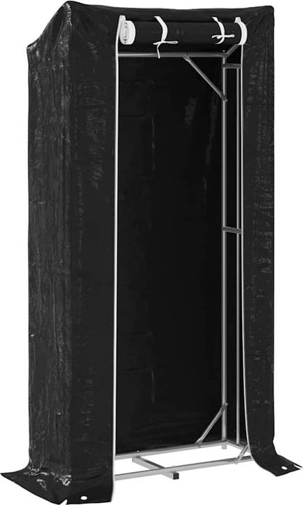 Actual product image VidaXL Firewood rack with rain protection 100x40x200 cm Galvanised steel (100 x 40 x 200 cm)