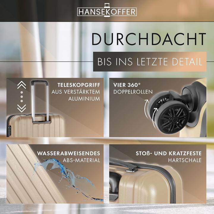 Produktbild Hansekoffer Hartschalenkoffer mit Teleskopgriff (70 l, L (90 - 115l))