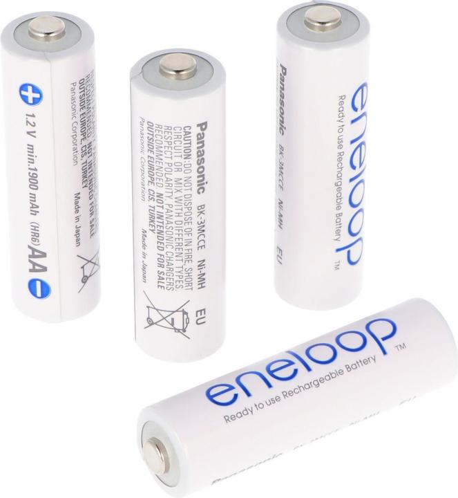Actual product image Panasonic Rechargeable battery Eneloop Standard Mignon/AA HR-3UTG pack of 4 (4 pcs., 2000 mAh)