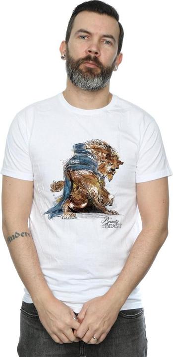 Produktbild Disney Beauty And The Beast Beast Sketch TShirt (L)
