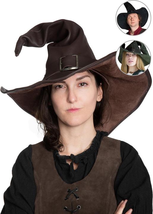 Actual product image Metamorph Hexenhut aus Leder - Wicca