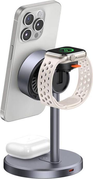 Image du produit Mcdodo CH-2462 Chargeur sans fil 15W Qi2 3-en-1 + chargeur mains 33W (22.50 W)