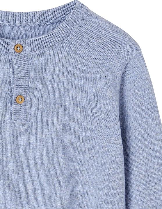 Produktbild Vertbaudet Jungen Pullover mit Henley-Ausschnitt Oeko-Tex, personalisierbar (152)