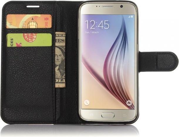 Actual product image MU Classic Modern leather cover with litchite texture (Samsung Galaxy S7)