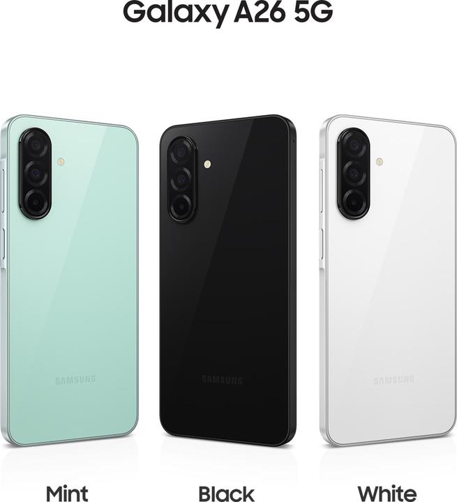 Produktbild Samsung Galaxy A26 (256 GB, Black, 6.70", Dual SIM, 50 Mpx, 5G)