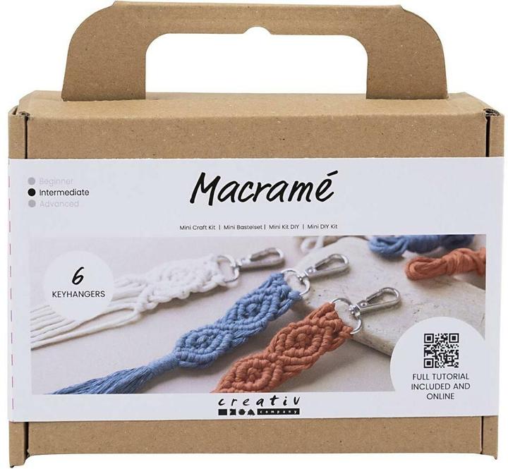 Creativ Company Mini Macramé Key Ring Craft Set