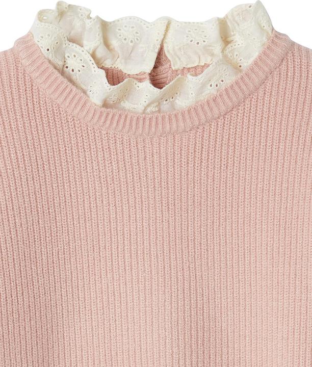 Image du produit Vertbaudet Mädchen Pullover mit Volantkragen, Capsule Collection MAMA, TOCHTER & BABY Oeko-Tex (146)
