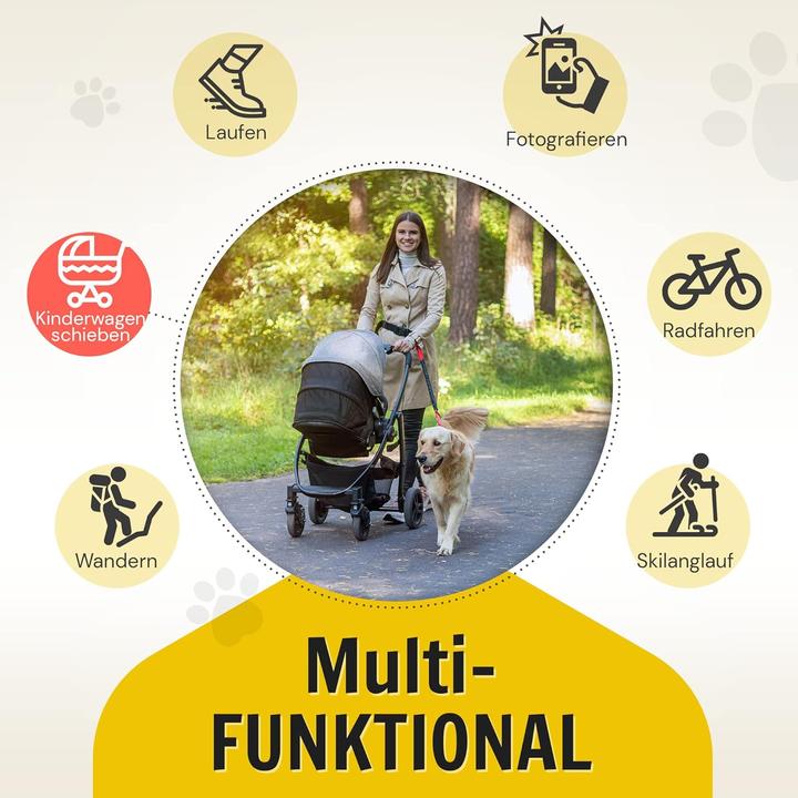 Image du produit Hundefreund Joggingleine mit Bauchgurt (Chien, Jogging, Vélo)