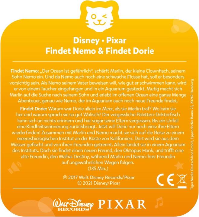 Image du produit Tigermedia tigercard - Disney - Trouve Nemo / Trouve Dorie