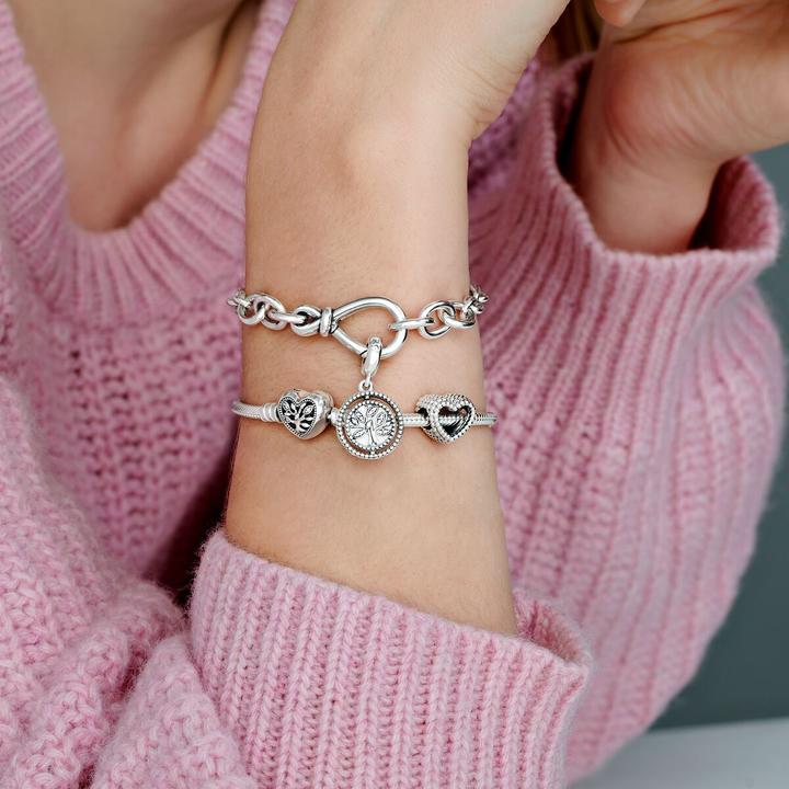Actual product image Pandora Breaded Heart (Silver)