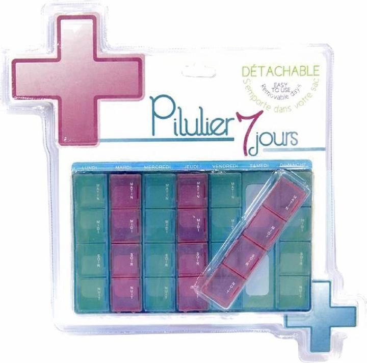Produktbild Sensly Abziehbare Pillenbox - 7 Tage - Bequem und sicher.