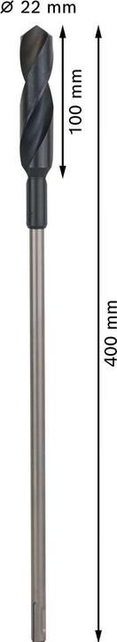 Produktbild Bosch Professional Zubehör PRO Wood HSS Installationsbohrer, 22 x 100 x 400 mm (22 mm)