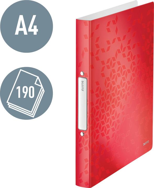 Image du produit Leitz Classeur scolaire A4 Wow rouge (A4, 32 mm, 1 pièce(s))