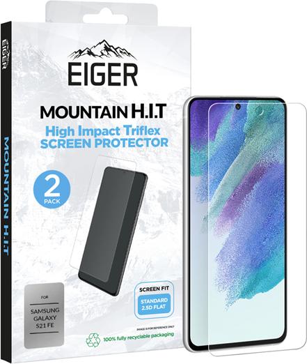 Produktbild Eiger Display-Glas (2er Pack) Tri Flex High-Impact clear (2 Stück, Samsung Galaxy S21 FE)