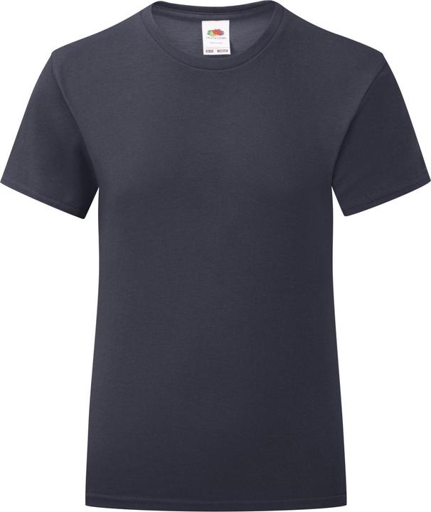Actual product image Fruit of the Loom Girls Iconic Heather T-Shirt (104)