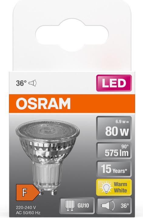Actual product image Osram 1 pc. (GU10, 6.90 W, 575 lm, 1 x, F)