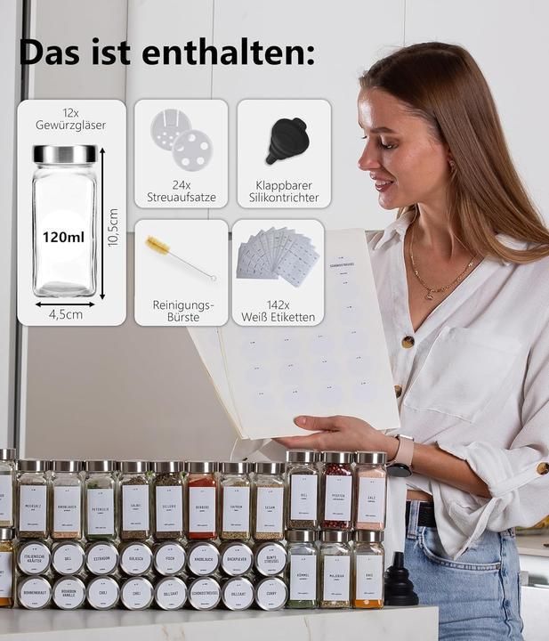 Image du produit Deco haus Gewürzgläser