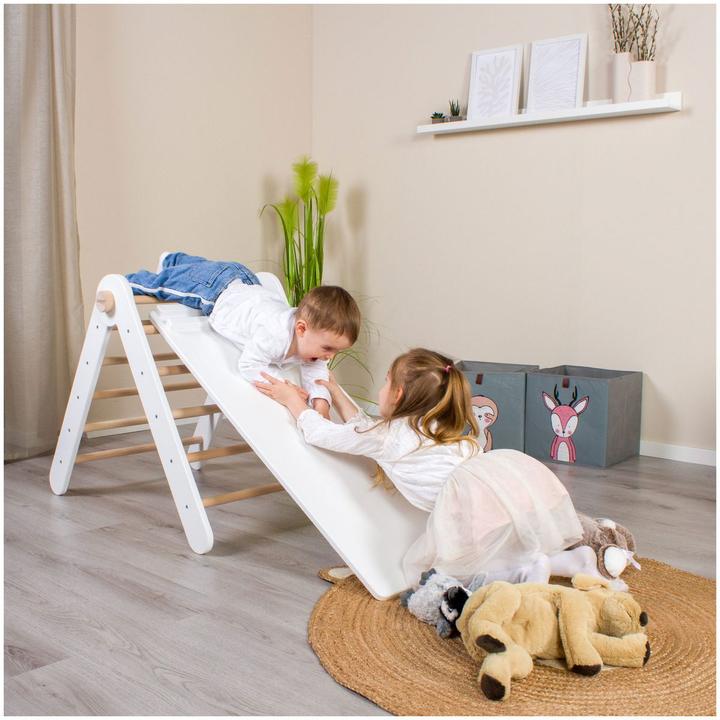 Produktbild Tobi Kletterleiter und Rutsche 2in1 weiss lackiert