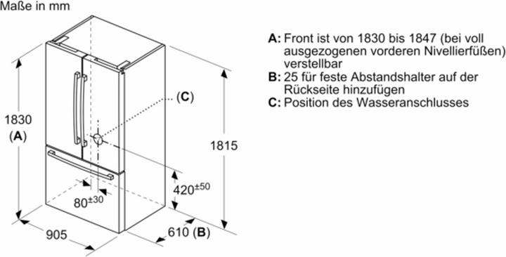 Produktbild Bosch Hausgeräte KFF96PIEP (573 l)