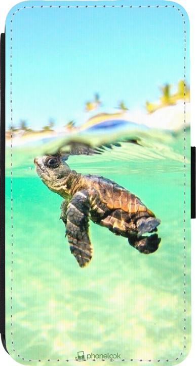 Produktbild PhoneLook Hülle Wallet schwarz Turtle Underwater (Apple iPhone 14 Pro)
